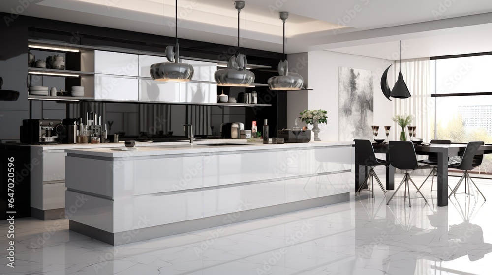 Ultra Modern Kitchen 3D Realistic Design