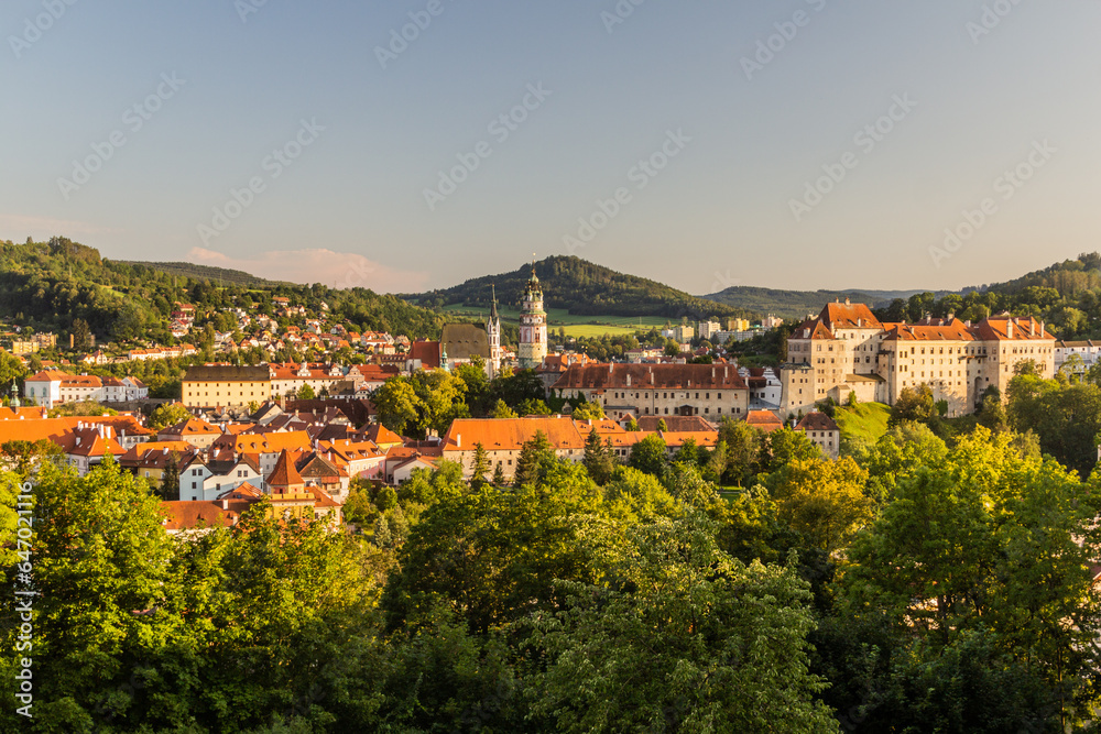 View of Cesky Krumlov town and castle, Czech Republic