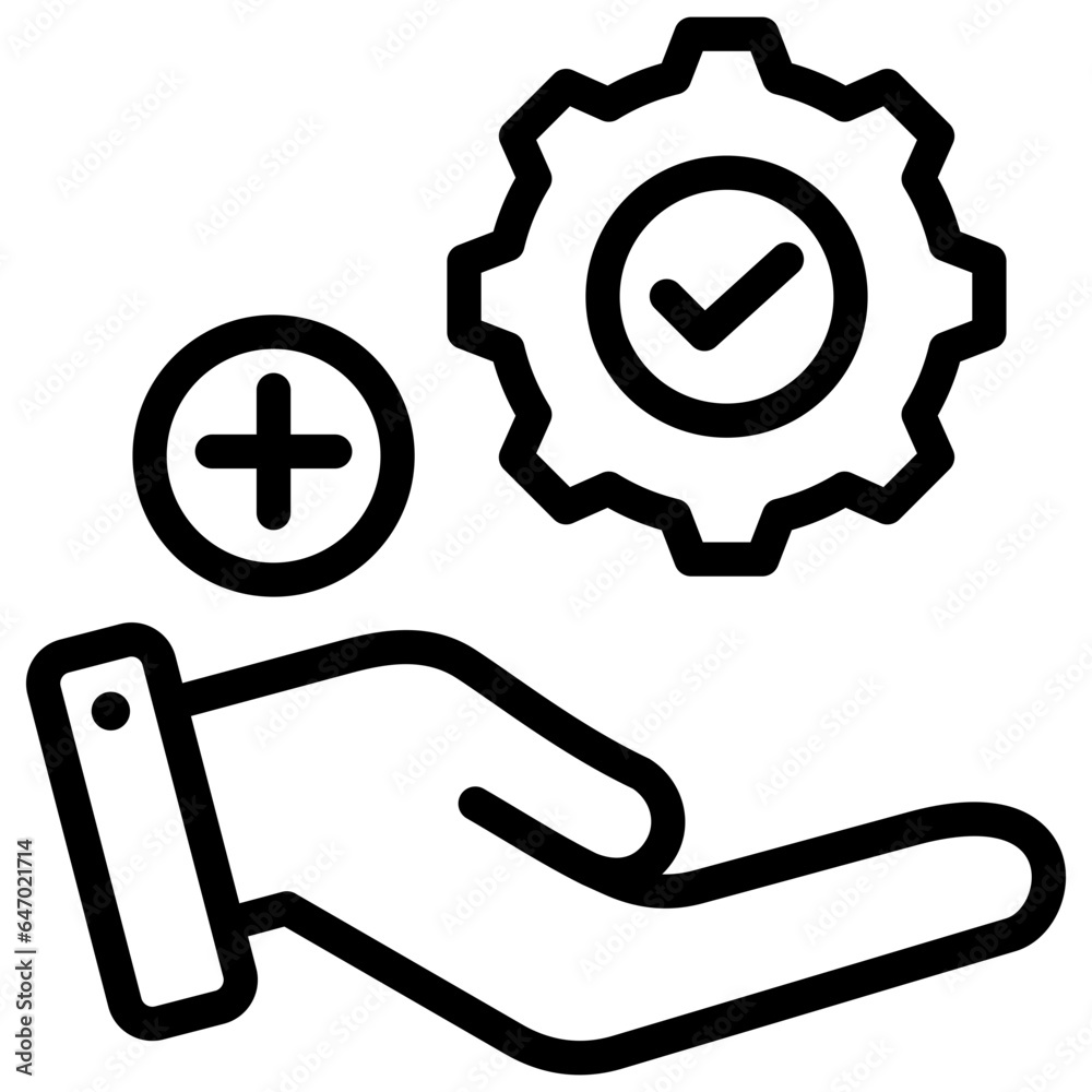 Decision Making Outline Icon Decision Making Outline Icon