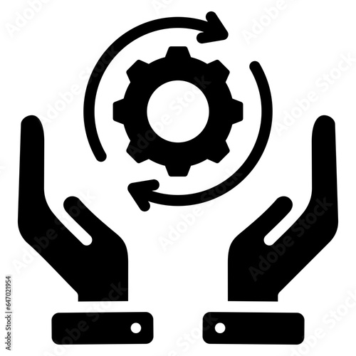 Change Management Glyph Icon