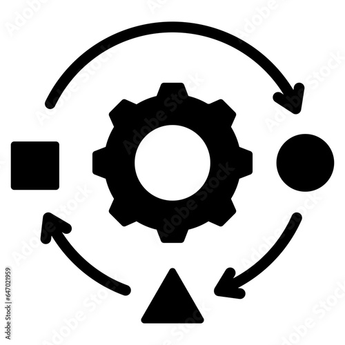 Adaptation Glyph Icon