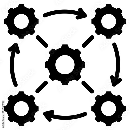 Interoperability Glyph Icon