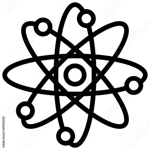 Atom Outline Icon