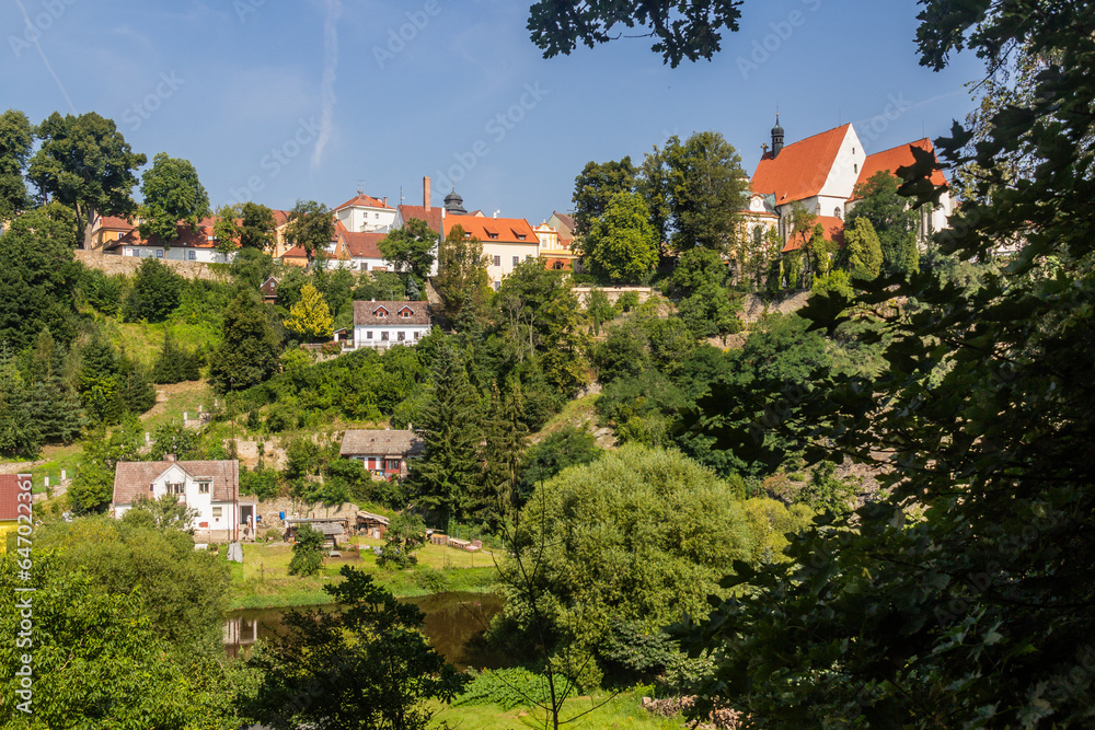 Obraz premium View of Bechyne town, Czech Republic