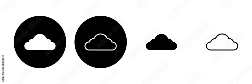 Cloud icon set. cloud vector icon Cloud icon set. cloud vector icon