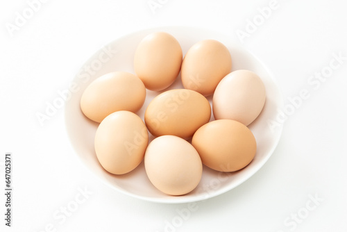 皿に盛られた卵