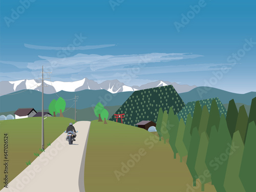 田舎の風景