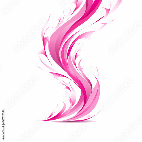 EyeCatching Pink Ribbon for Marketing Materials © Ranya Art Studio