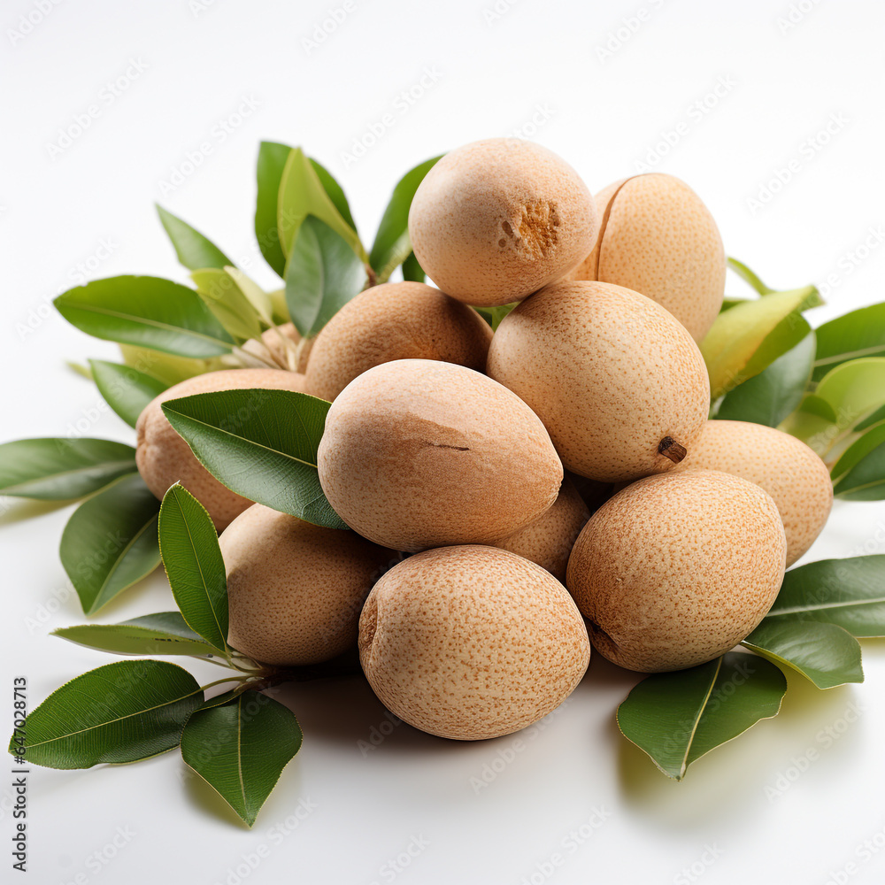 Sweet ripe sapodilla fruit