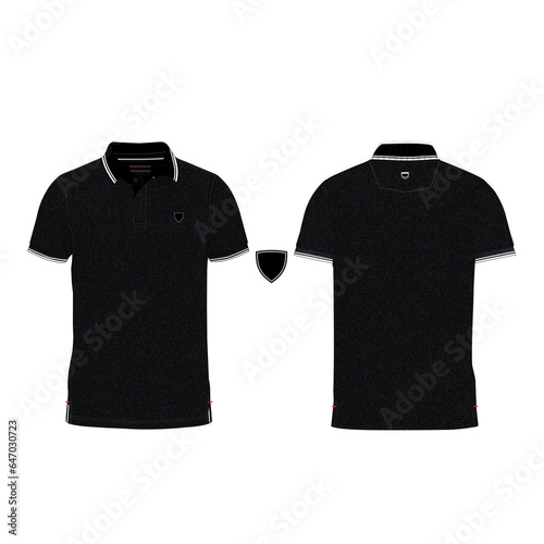 black t shirt isolated