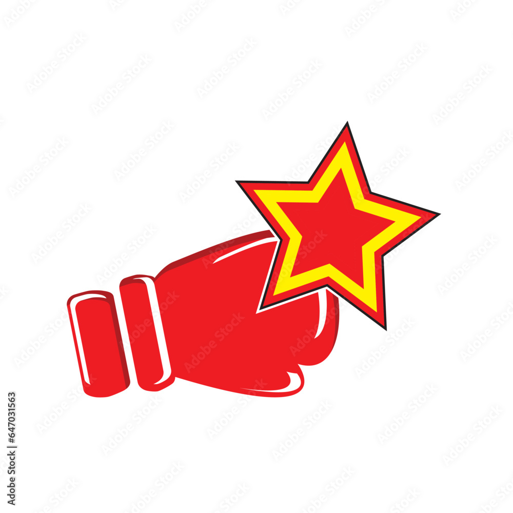 Fototapeta premium logo boxing gloves