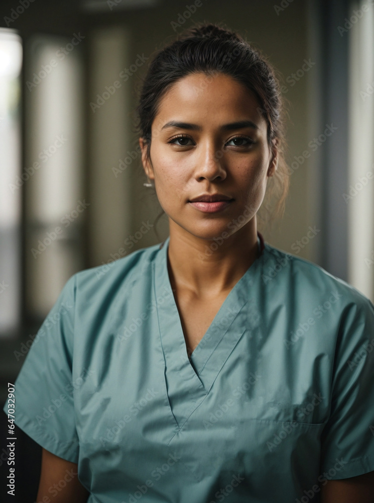 portrait of a brunette doctor female portrait of a brunette doctor female