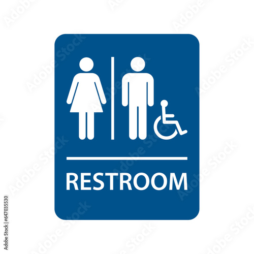 Restroom sign