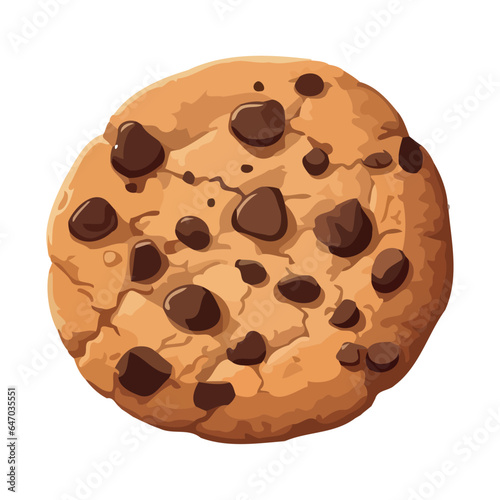 Sweet chocolate cookies baked for a gourmet snack.