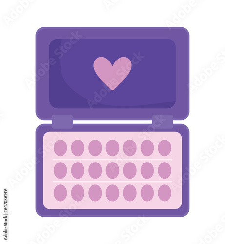 birth control pills contraceptive icon