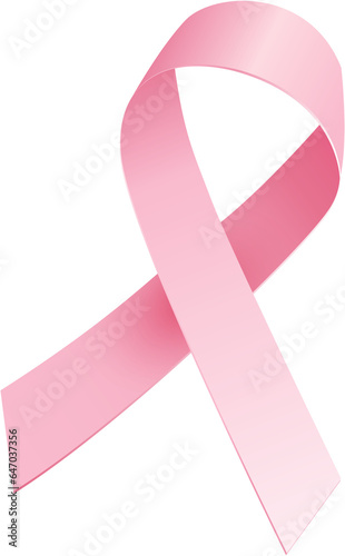 Breast cancer awareness pink ribbon symbol, png file no background