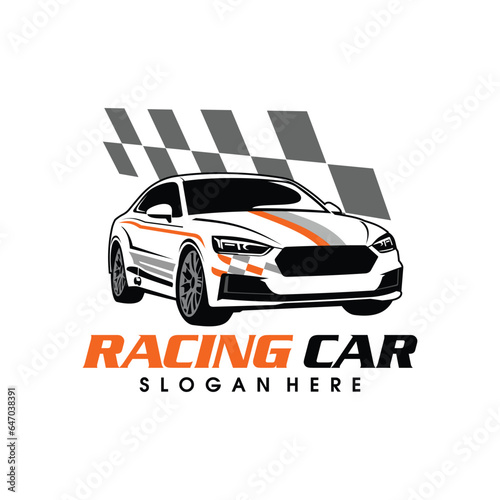 racing car vector car racing logo illustration of a racing car