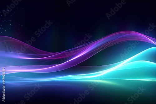 abstract futuristic background with pink blue glowing neon moving high speed wave lines and bokeh lights. Data transfer concept Fantastic wallpaper