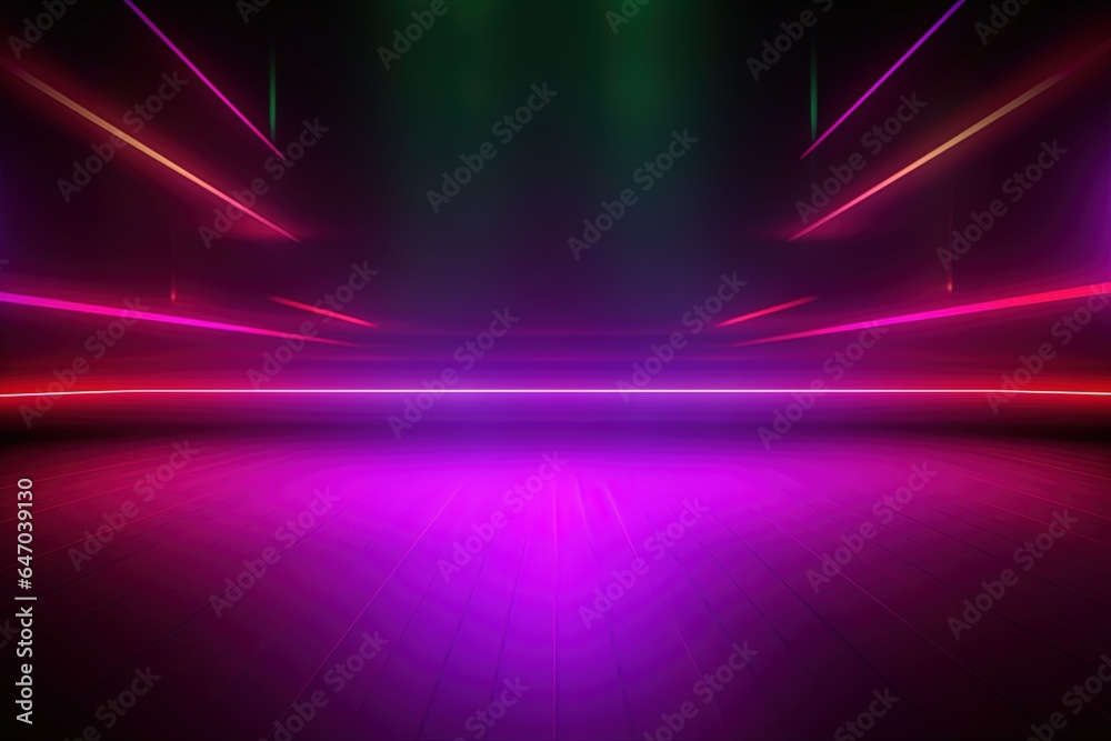 Naklejka premium abstract futuristic background with pink blue glowing neon moving high speed wave lines and bokeh lights. Data transfer concept Fantastic wallpaper