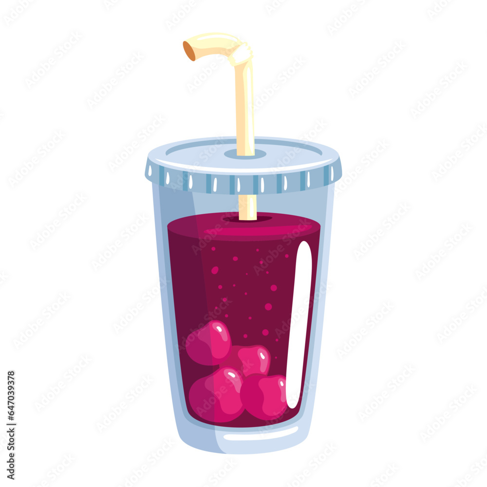 Obraz premium fruit drink cherries