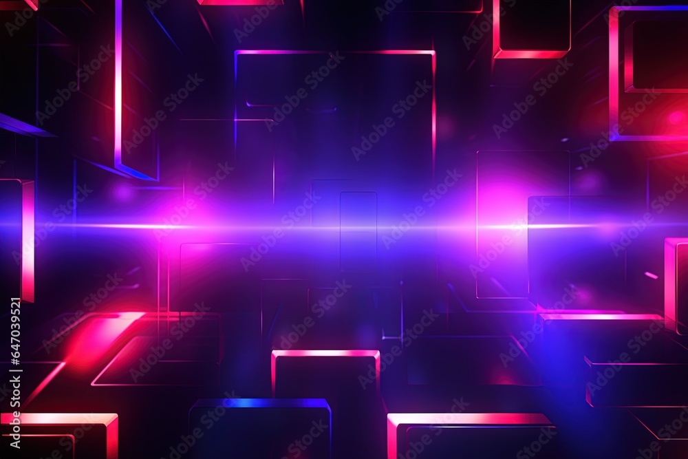 abstract futuristic background with pink blue glowing neon moving high speed wave lines and bokeh lights. Data transfer concept Fantastic wallpaper