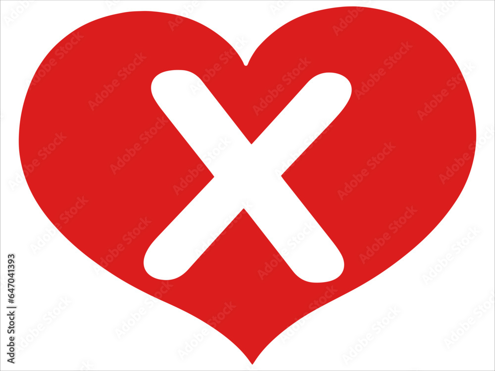 Valentine Alphabet Letter X or Cute Love and Heart Font Valentine Alphabet Letter X or Cute Love and Heart Font
