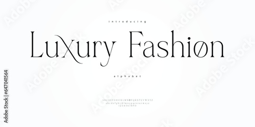 Simple Clean Luxury Modern Serif Fashion Alphabet Font  ABC Typography  Logo Logotype