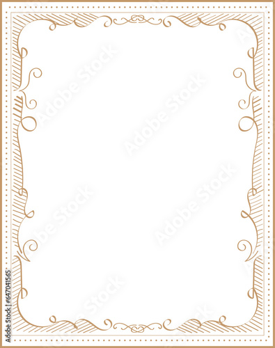 Hand Drawn Frame Label Vintage illustration