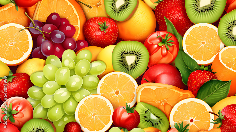 fruits and vegetables background illustration fruits and vegetables background illustration
