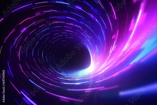 abstract futuristic background with pink blue glowing neon moving high speed wave lines and bokeh lights. Data transfer concept Fantastic wallpaper