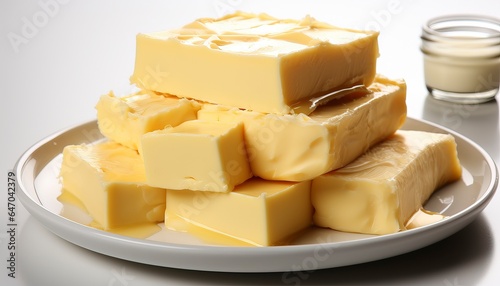 butter on a plate