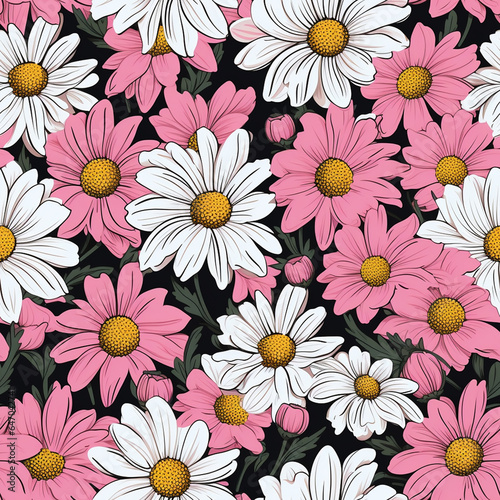 Daisy pattern for magazine cover design