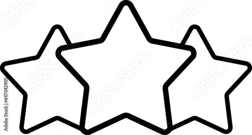 3-White-Outline-Rating-Realistic-Leadership-Symbol-Restaurant-Or-Hotels-Premium-Quality-Service