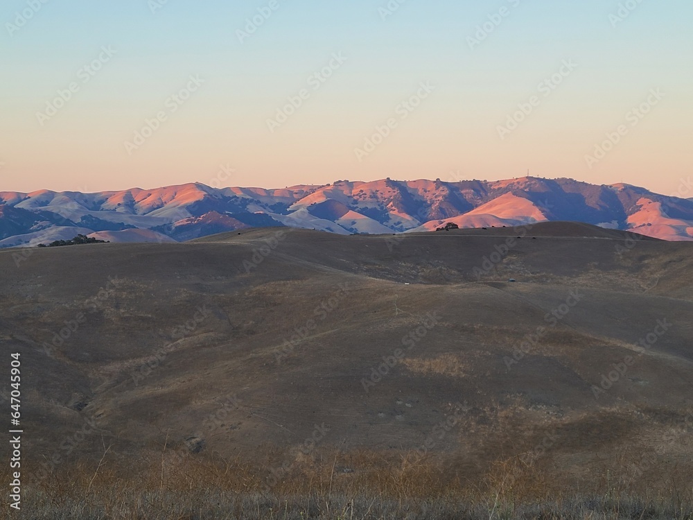 Last light in the hills of Morgan Territory Open Space, Livermore, California