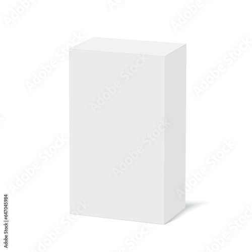 Box for your design and logo. 3d Cardboard box. Mock Up. Vector © Azad Mammedli