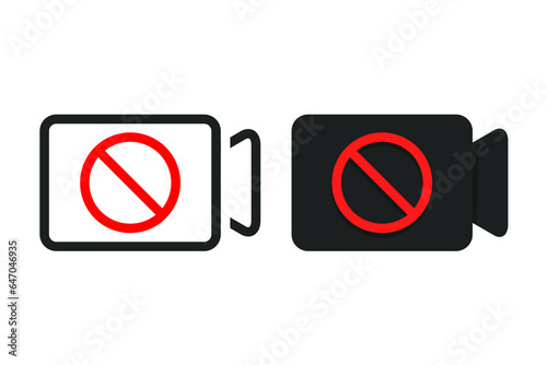 No video camcorder icon. Illustration vector