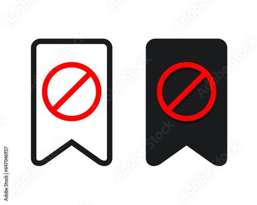 Bookmark error icon. Illustration vector Free Download Bookmark error icon. Illustration vector - GFXLoad