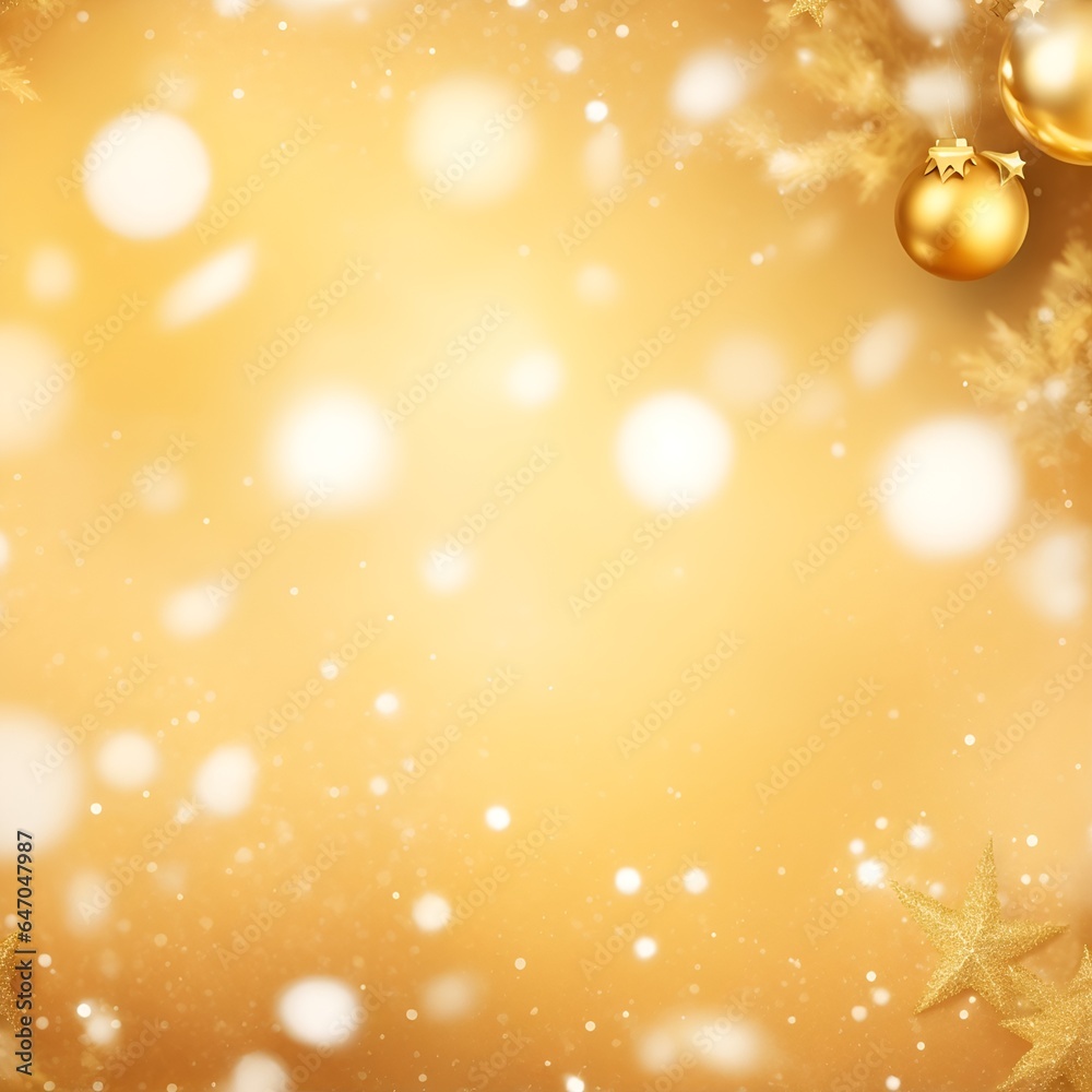 golden Christmas background with snowflakes golden Christmas background with snowflakes
