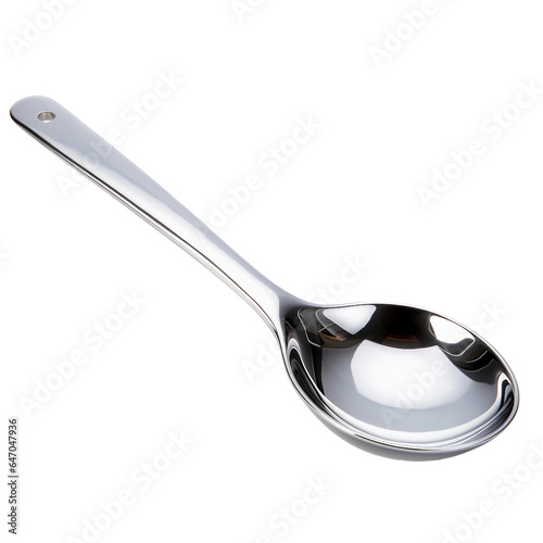 Isolated picture of a ladle on a white backdrop, generative AI

