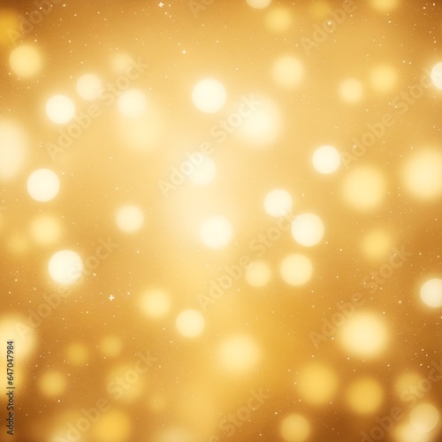 golden Christmas background with snowflakes