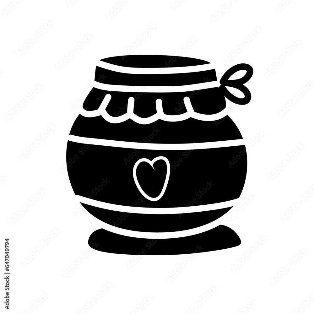 jar bottle silhouette icon
