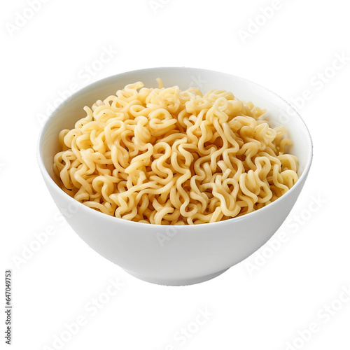 Instant Noodles, transparent background, isolated image, generative AI 