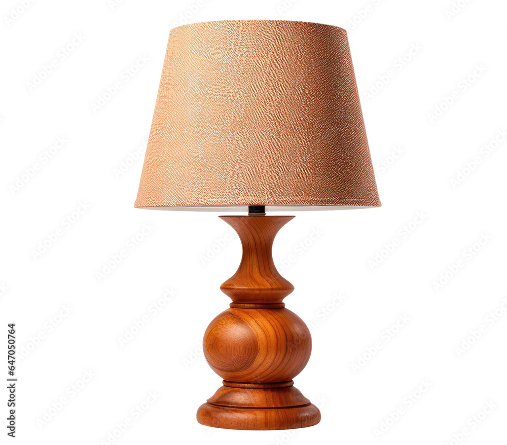 Desk lamp with shade isolated on transparent background Desk lamp with shade isolated on transparent background