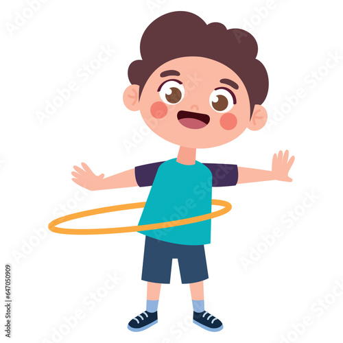 happy boy with ula ula