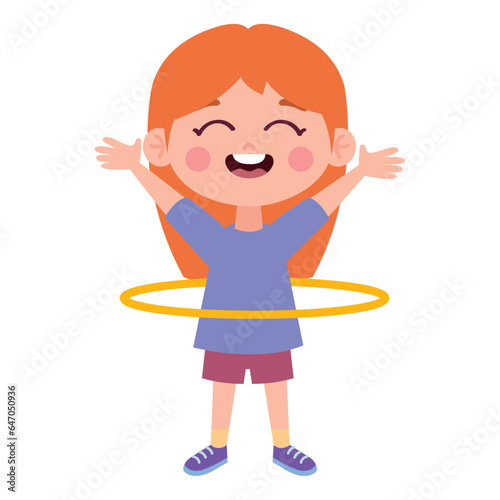 happy girl with ula ula