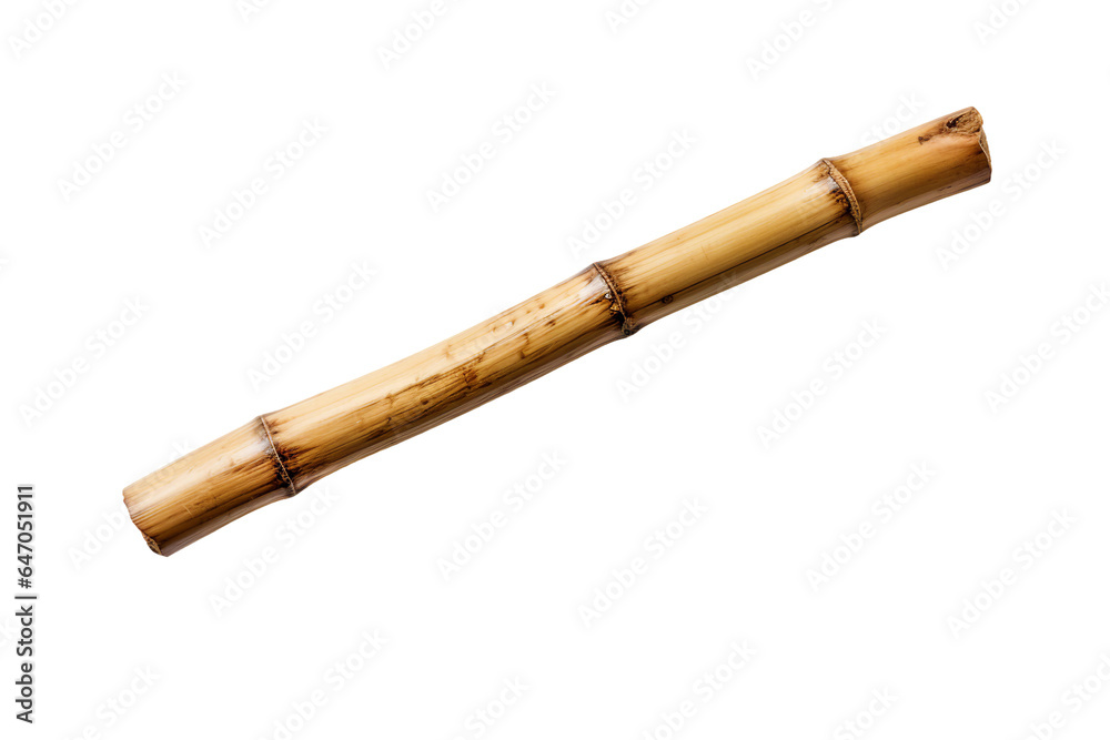 A split bamboo stick on a white background, generative AI
A split bamboo stick on a white background, generative AI