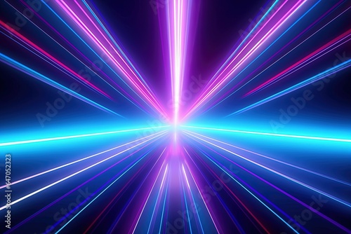 abstract futuristic background with pink blue glowing neon moving high speed wave lines and bokeh lights. Data transfer concept Fantastic wallpaper