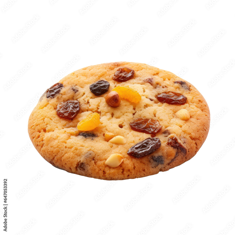 dried fruit cookie isolated on a transparent background dried fruit cookie isolated on a transparent background