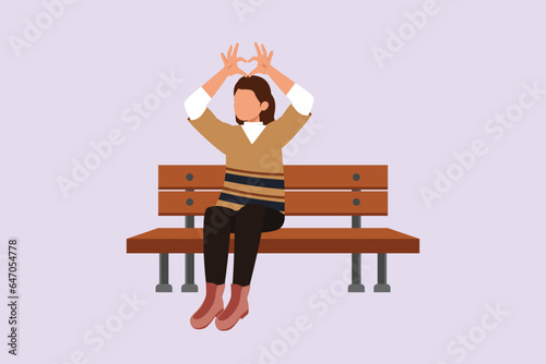 Happy positive people with hands, fingers. Love, support, solidarity, ok expressions concept. Colored flat vector illustration isolated. 