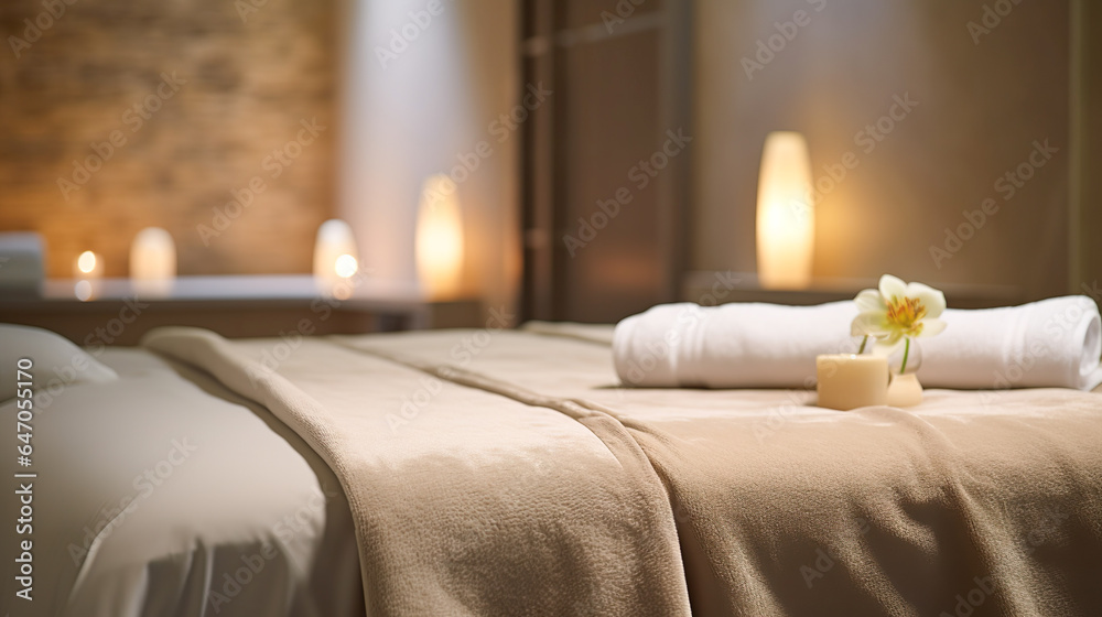 custom made wallpaper toronto digitalエステティックサロンの個室のベッド